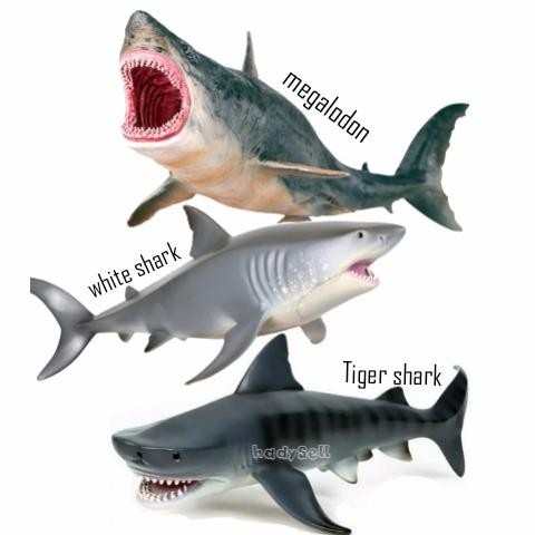 Mainan Simulasi Edukasi Ikan Hiu/ Mainan Megalodon