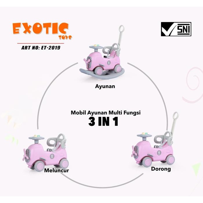 Exotic Ride On Toys Et 2108 Unicorn /Et 2110 /Et 2019 Dino Kuda Goyang