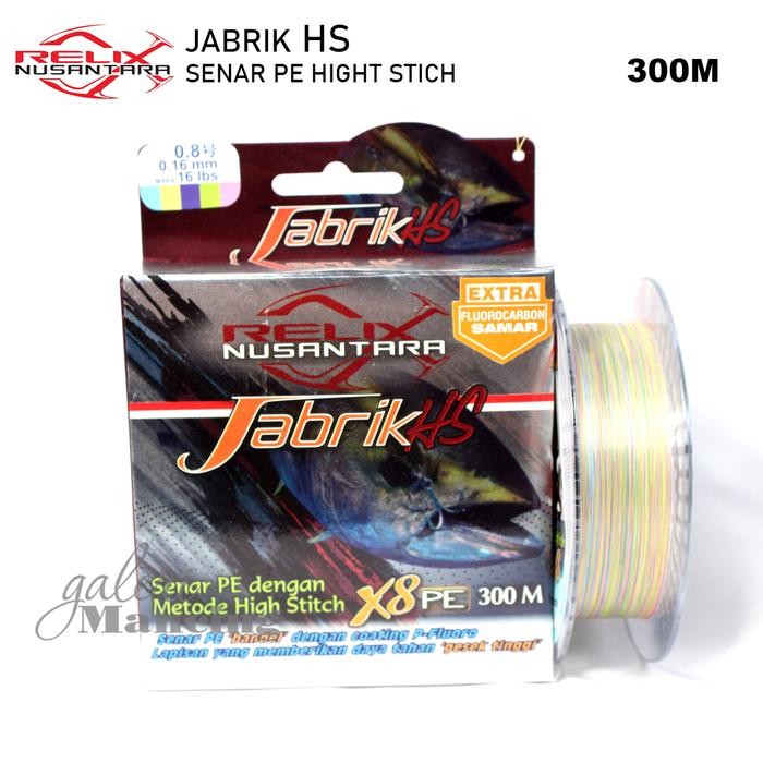 SENAR PE PANCING RELIX NUSANTARA JABRIK HS X8 - 300M PE.6 - PE.5 - PE.1.5 - PE.0.6 - PE.8 - PE.1 -