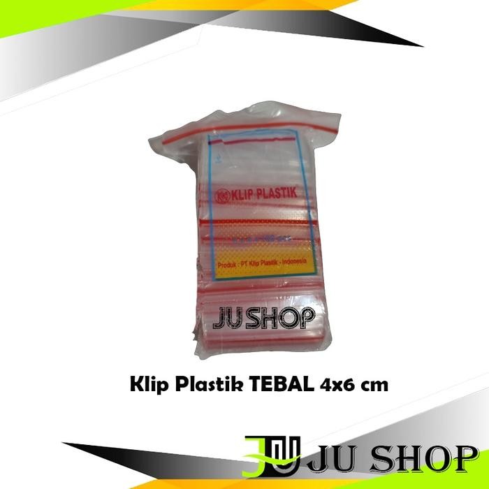 Klip Plastik TEBAL 4x6 / 6x4 cm per slop 1pc *