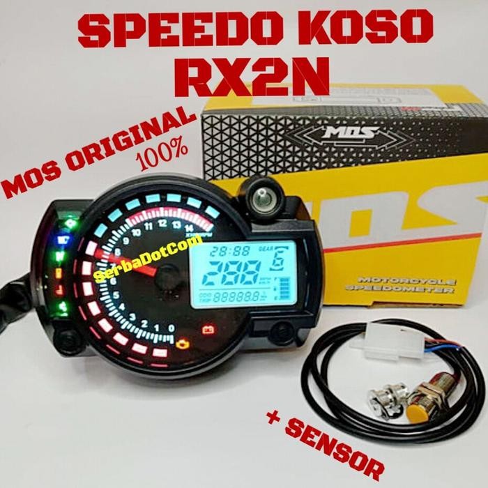 MOS SPEEDOMETER SPEEDO SPIDO SPEDO DIGITAL Mdl KOSO RX2N MOS RX2 N RX 2N DIGITAL TIGER CB CBR