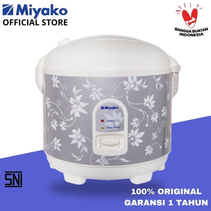 Miyako MCM528 Rice Cooker / Magic Com 1.8 Liter 3 in 1 Bonus Gelas Ukur dan Sendok Nasi
