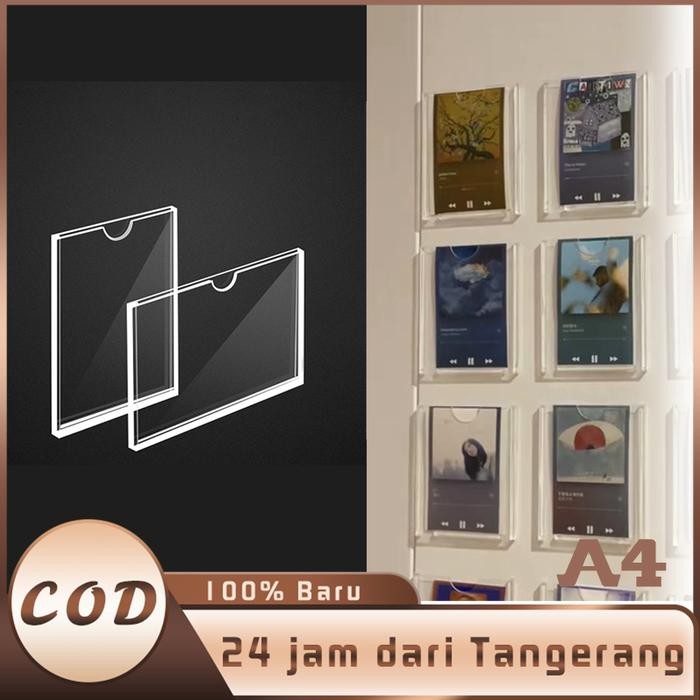 

Acrylic Brosur Holder A4 Acrylic Signage Sign Holder