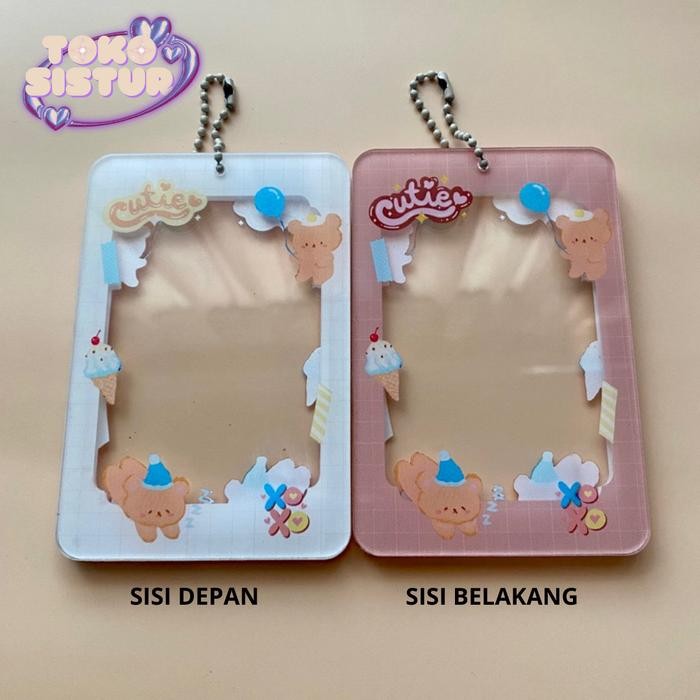 

CAHOL ACRYLIC KIYOWOK 2 SISI / 2 SIDE Photocard Holder 2 sisi 2 side kpop Transparent Clear Acrylic
