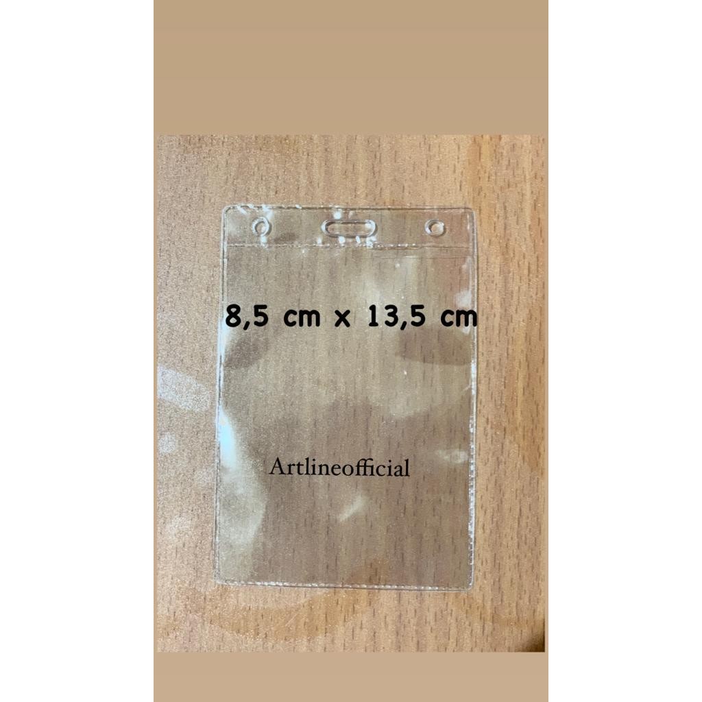 

Kantong Plastik Mika Cover Nametag Panitia / ID CARD Uk. 8,5 x 13,5 cm