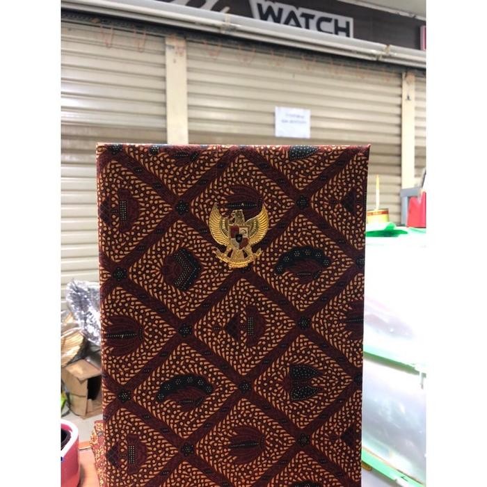 

Map batik upacara map kantor pakai logo cotting garuda Stationery