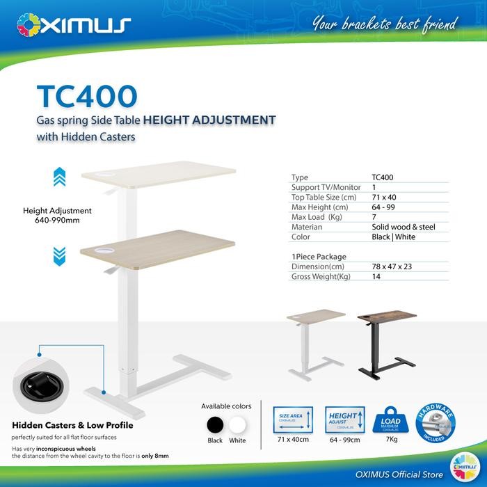 

Meja Sofa Tempat Tidur Gas Spring Naik Turun Roda Slim OXIMUS TC400 Furniture