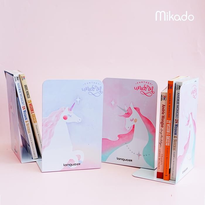 

Languo Penahan Buku / Book Holder Unicorn Metal LG-70133