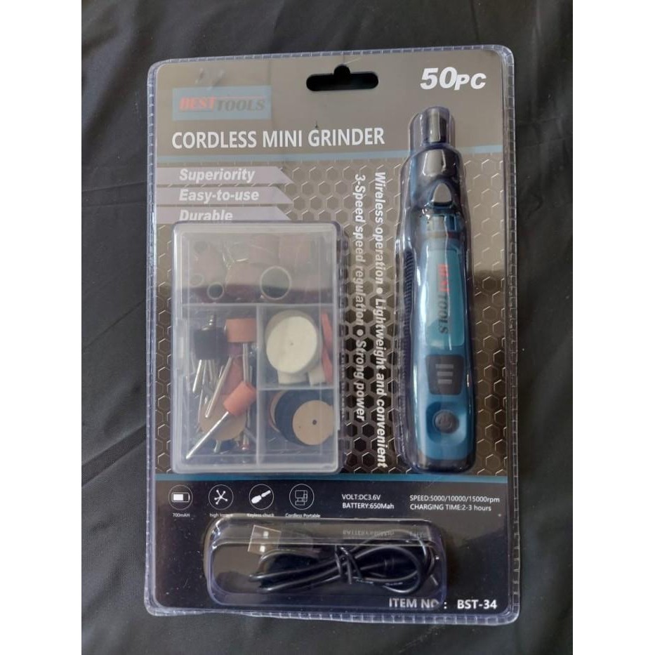 MESIN GERINDA MINI BATERAI TANPA KABEL CORDLESS MINI GRINDER BESTTOOLS TERMURAH