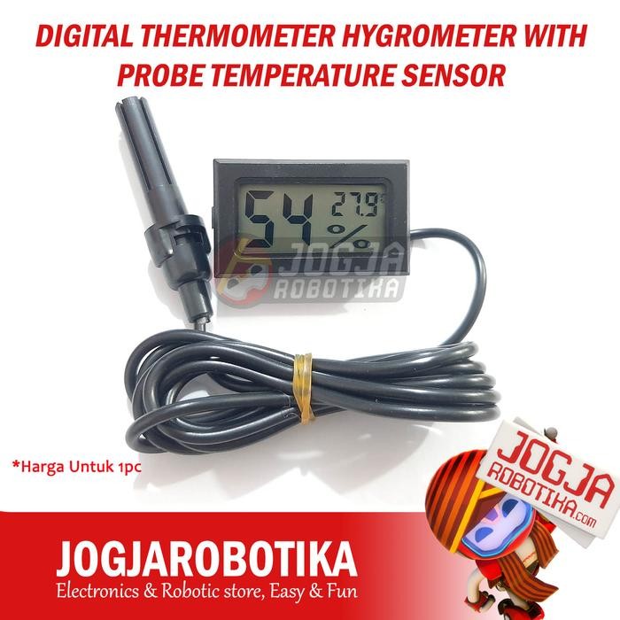 Digital Thermometer Hygrometer With Probe *