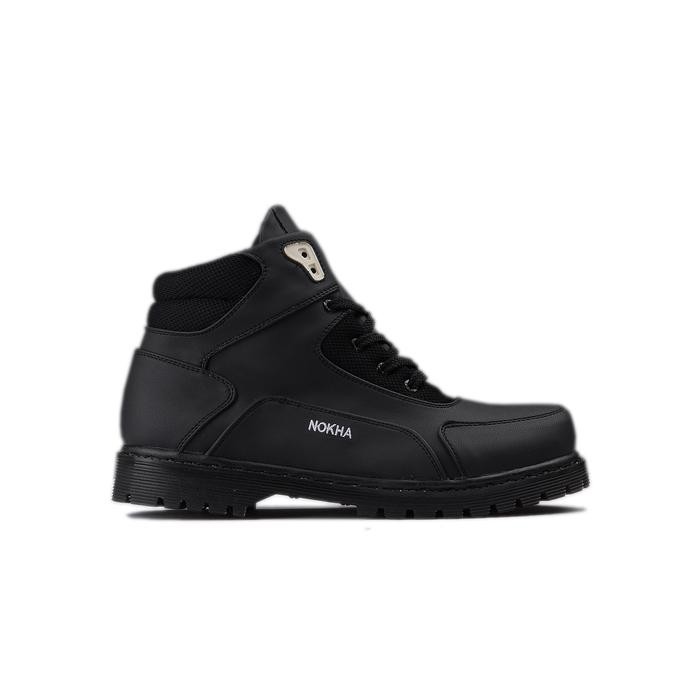 Nokha Sepatu Boots Khalee All Black Pria *