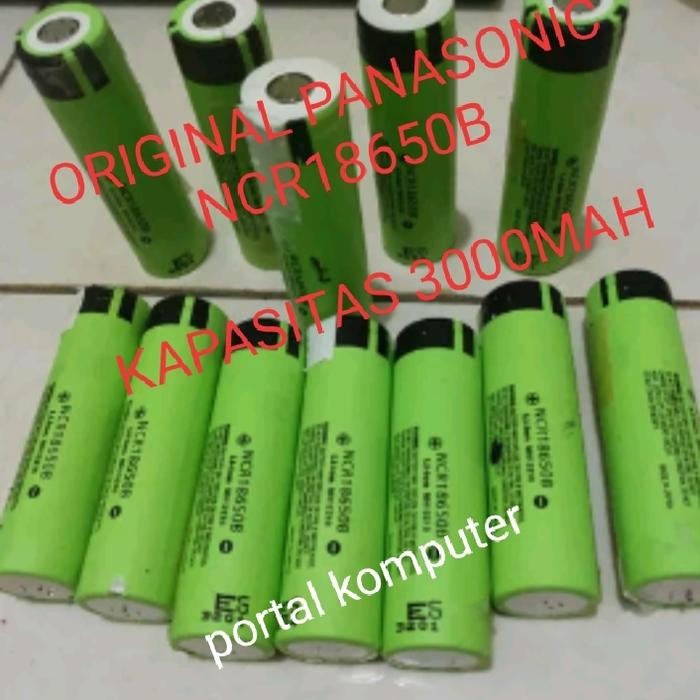 Baterai Panasonic Ncr 18650 B Original Pasti Ori