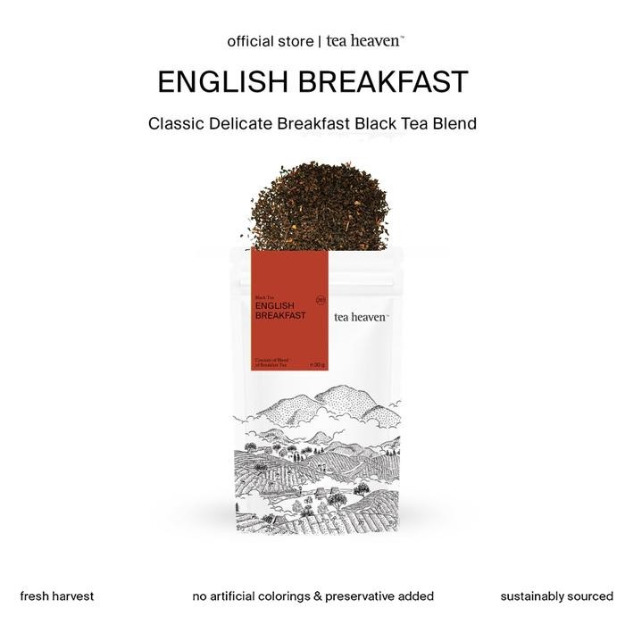 

English Breakfast Tea Organik Teh Indian Assam Premium Tea Heaven