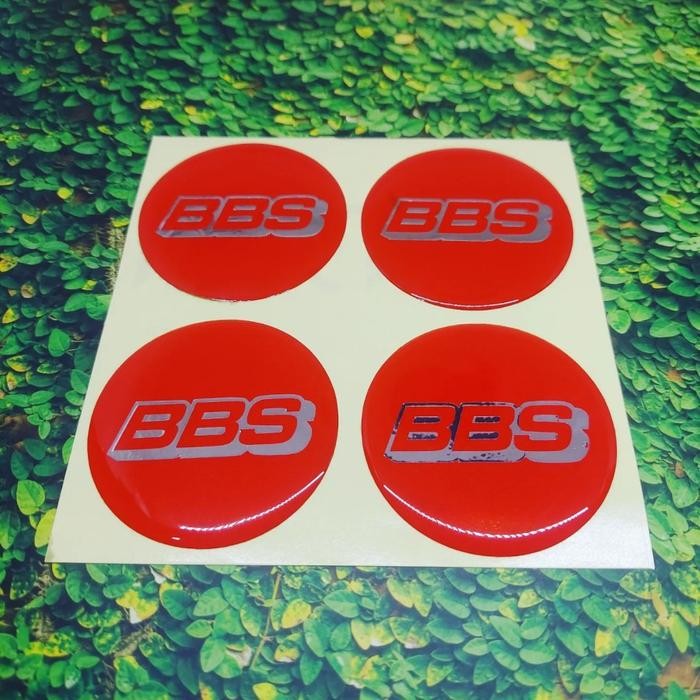 TERBARU CUTTING STICKER TIMBUL LOGO BBS UNTUK DOP TUTUP VELG RACING MOBIL 55MM