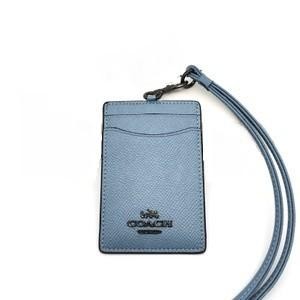

Gantungan Kartu Id Card Holder Lanyard Light Blue Crossgrain Gunmetal Logo Original Fo