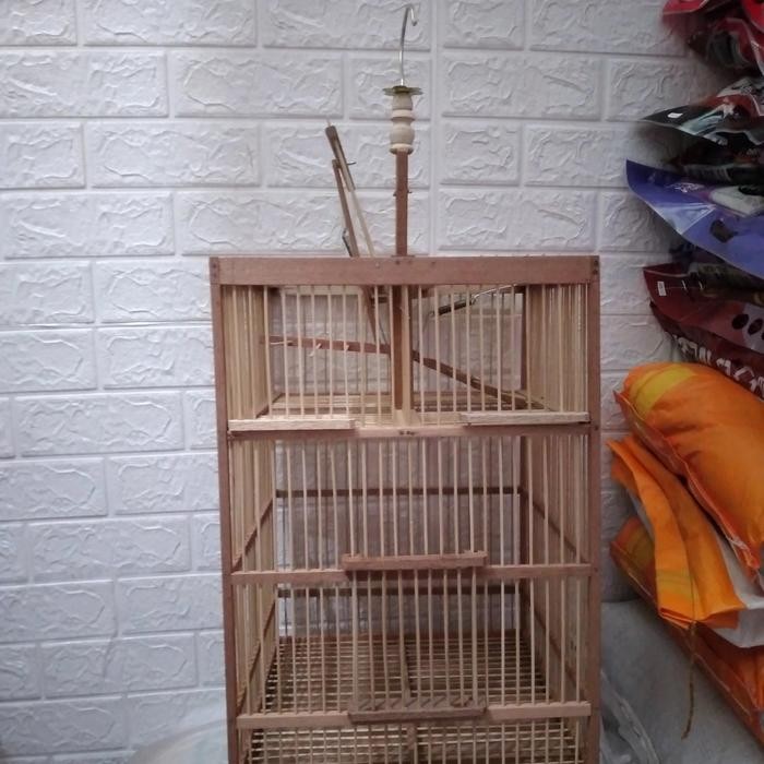 Kandang / Sangkar Jebakan Burung Kayu Besar