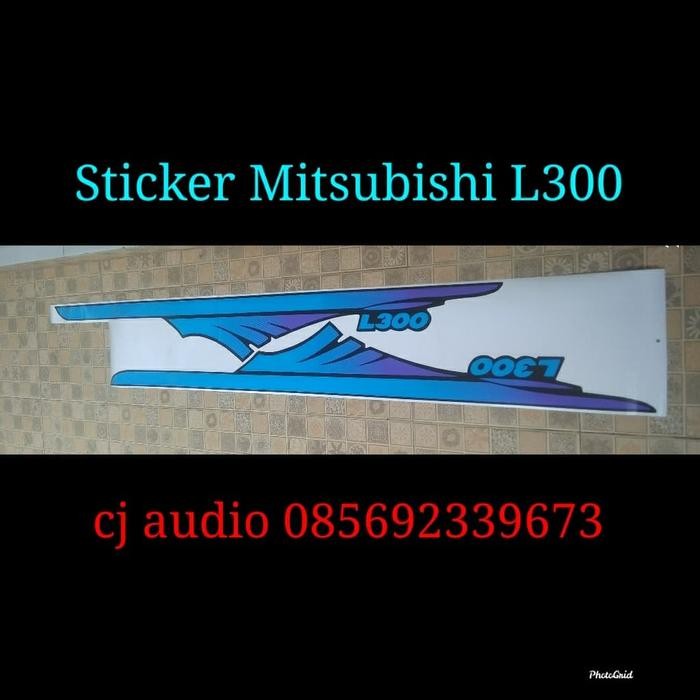 BEST STICKER STIKER MOBIL TULISAN MITSUBISHI L300 L 300 PICKUP BAK