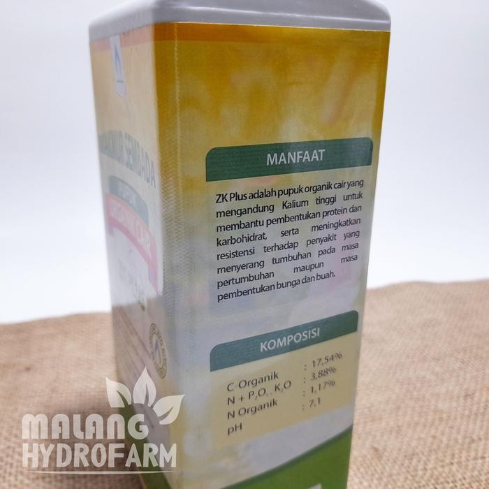 Tn Pupuk Organik Cair Zk Plus 1 L Poc Organic Alami Makmur Sembada Hydro