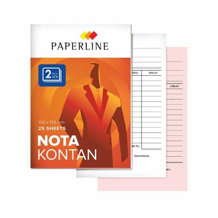 

Terlaris- Nota Kontan Kecil 2 Ply 2Ply Paperline 2 Rangkap / K2 Ppl 1 Pack Isi 10 Buku Merah White