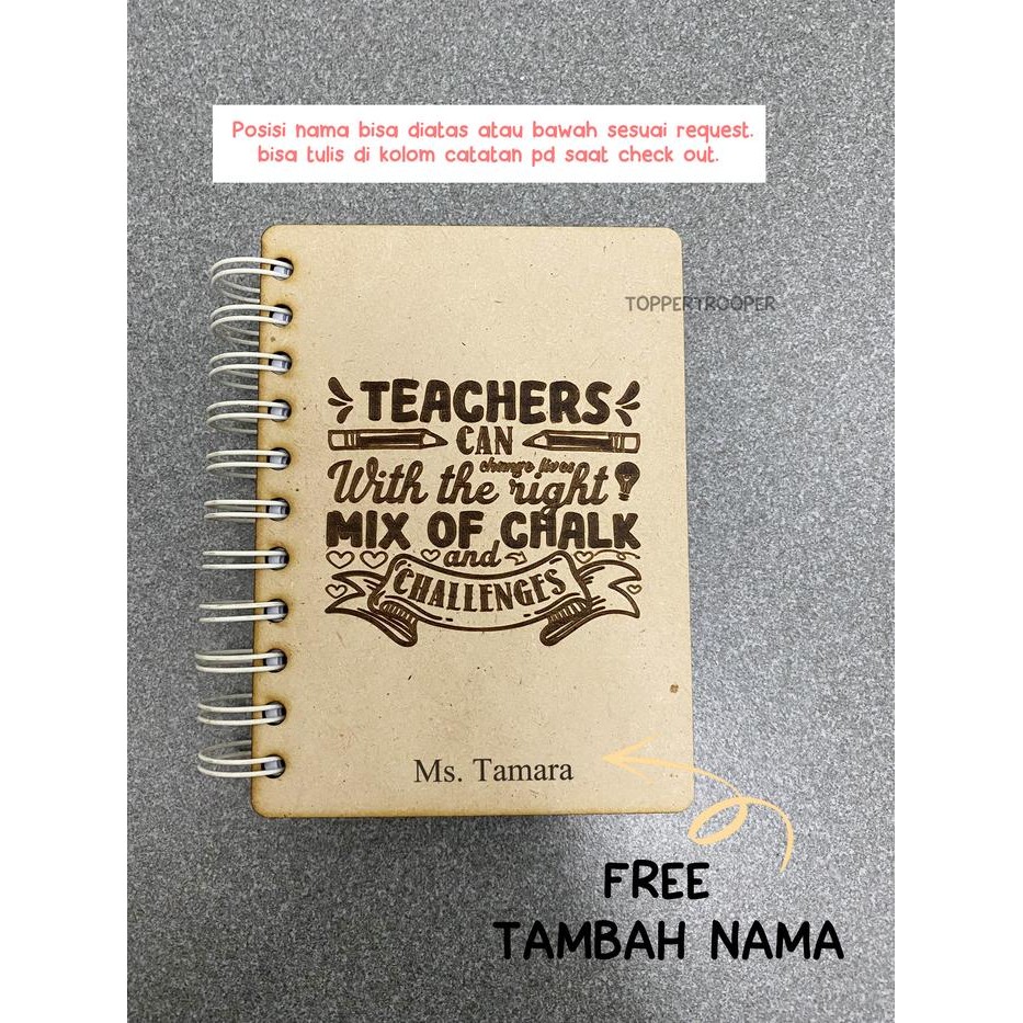 

Terlaris- [Free Grafir Nama] Notebook KayuBuku Tulis Kayu Lulus Kado Guru