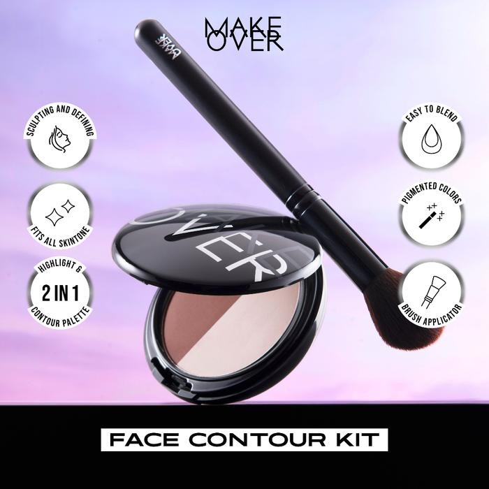 Make Over Face Contour Kit 14 G - Contour & Highlight Makeover Face Contour Kit
