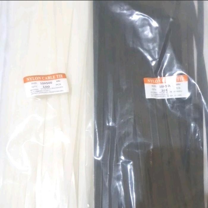 

Kabel Ties Nylon Cable Tie 10 X 500Mm ( Lebar 1Cm X Panjang 50Cm )