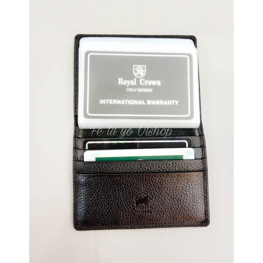 

Dompet Kulit Kartu /Card Holder Braun Bufell Import Uang
