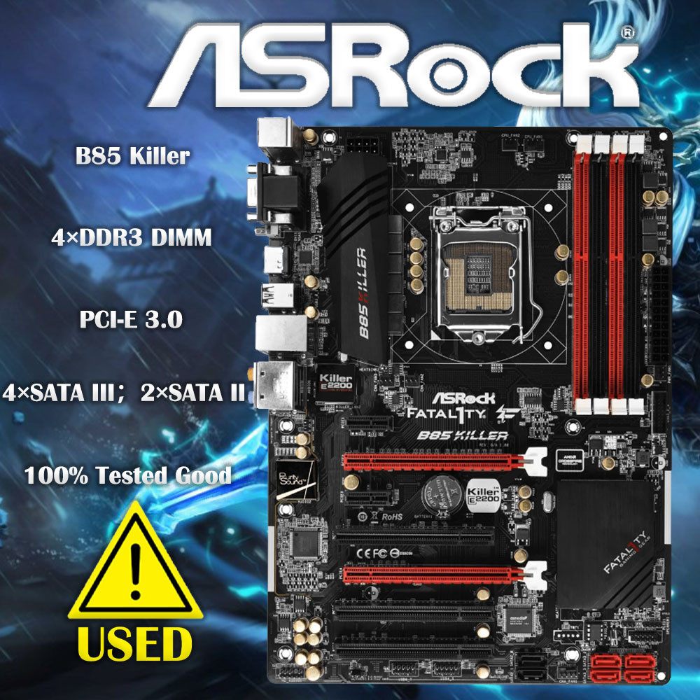 ASROCK B85 Killer LGA 1150 32bg USB 3.1 ATX Desktop motherboard