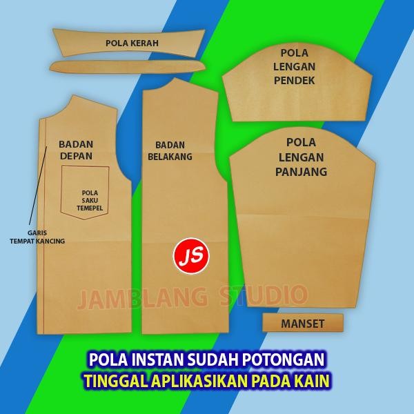 (Expert) Pola Instan Seragam SMP Cewek [ Pola Baju Jamblang Studio ] Pola Seragam SMP Perempuan