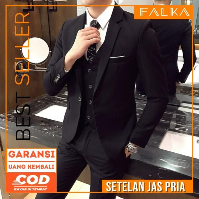 (Expert) 3 In 1 Set Jas Pria Tuxedo Pria Setelan Jas Pria Formal