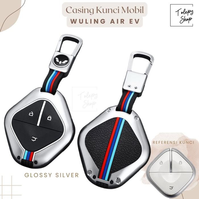 Cover Kunci Wuling Cloud / Air Ev / Binguo / Sarung Kunci Mobil Wuling Ev