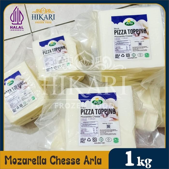 

(Expert) Keju Mozzarella Arla - Arla Pizza Topping Mozzarella 1kg - Halal New EXP