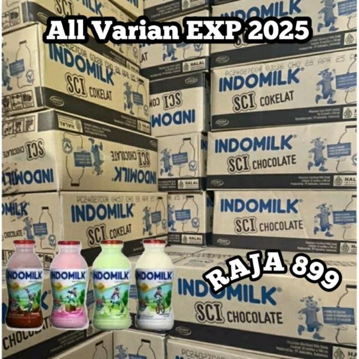 (Expert) INDOMILK SUSU UHT BOTOL DUS KARTON ISI 24 PCS X 190ML SUSU INDOMILK BOTOL 190ML