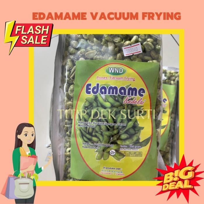 

(Expert) Edamame Crispy Oven/ Vacuum Frying Asli Jember 250gr
