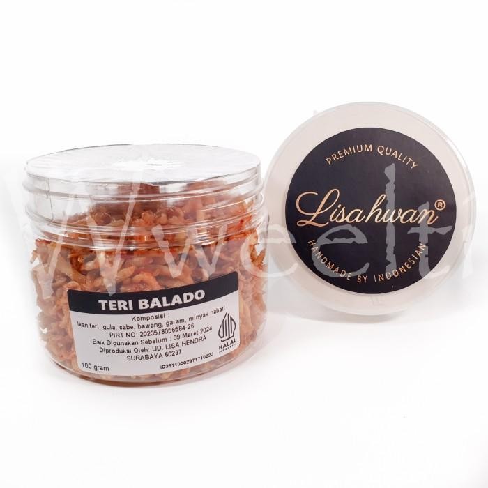 

(Expert) Lisa Hwan Teri Nasi Balado Teri Medan Pedas Siap Makan 100gr