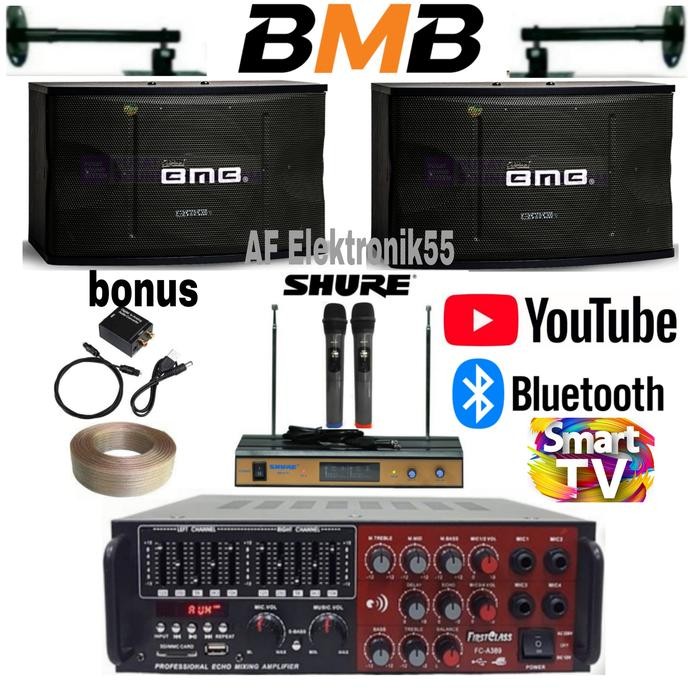 Paket Sound System Karaoke Bmb Speaker 10 Inch Garansi 3 Tahun Pasti Diskon