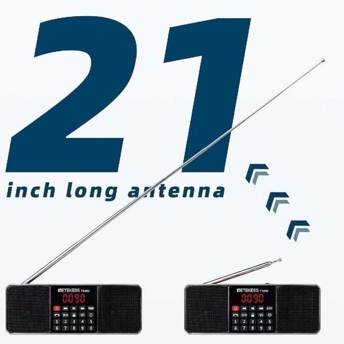 Retekess Tr602 - Portable Am Fm Digital Radio With Mp3 Player Pasti Diskon