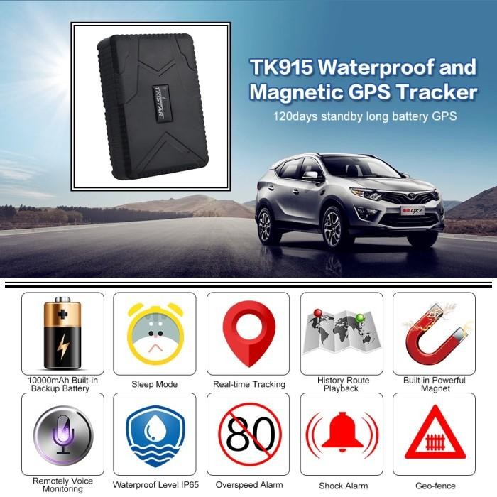 TKSTAR TK915 TK 915 GPS TRACKER PORTABLE MOBIL MOTOR 10000MAH