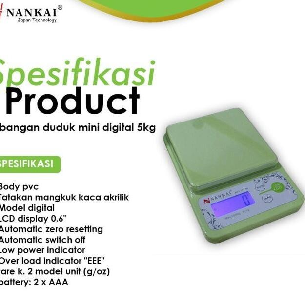 Timbangan Digital Duduk Nankai 10kg