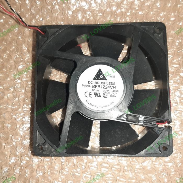 READY Fan 24v DC 12x12cm tebal 3.8cm/Kipas 24v 12x12cm/Exhaust 24v DC 12 cm