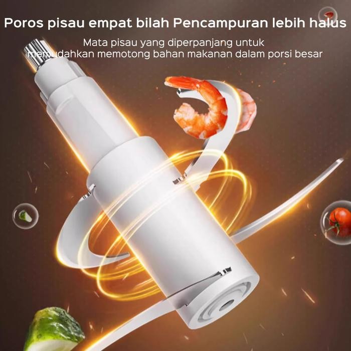 [Cod]Han River Blender 2L Mesin Penggiling Daging 3 In 1 Multifunction Meat Blender Elektrik Pasti