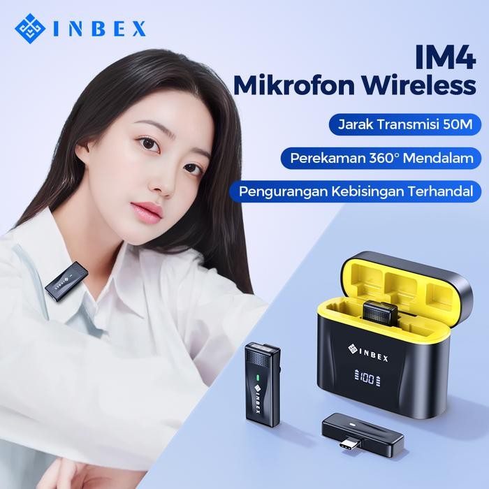 INBEX Microphone Wireless Mic Wireless Shure Clip On Mikrofon Lavalier