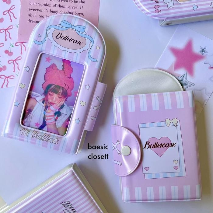 

Pink Ballet Album Tempat Photocard Pc Kpop Mini Collection Book Kolbuk Korea Foto Plastic