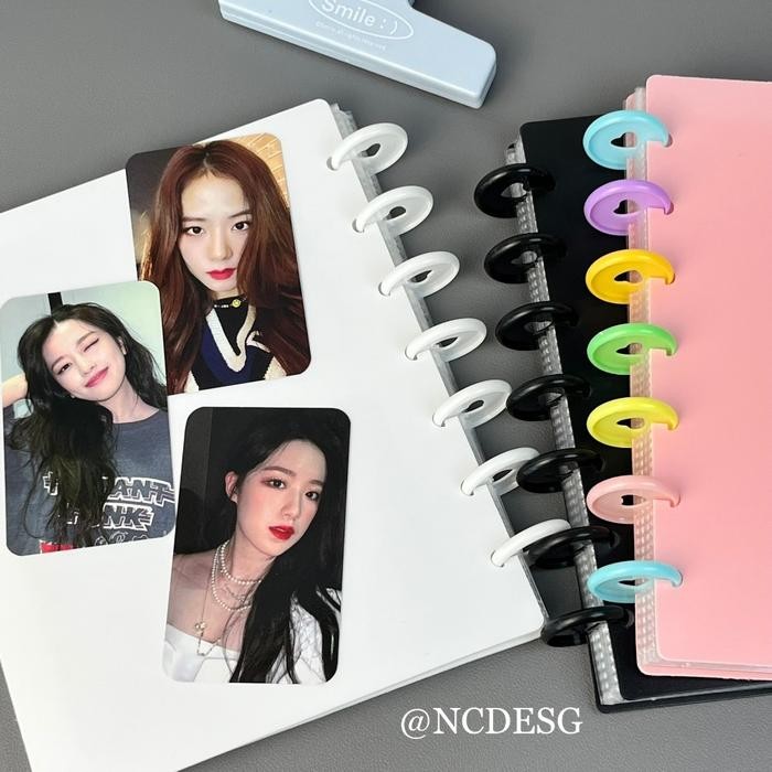 

New20 Lembar Photo Album Mushroom Ring 7 Kpop Idol Photocard Binder File A5 Pc Storage Collection