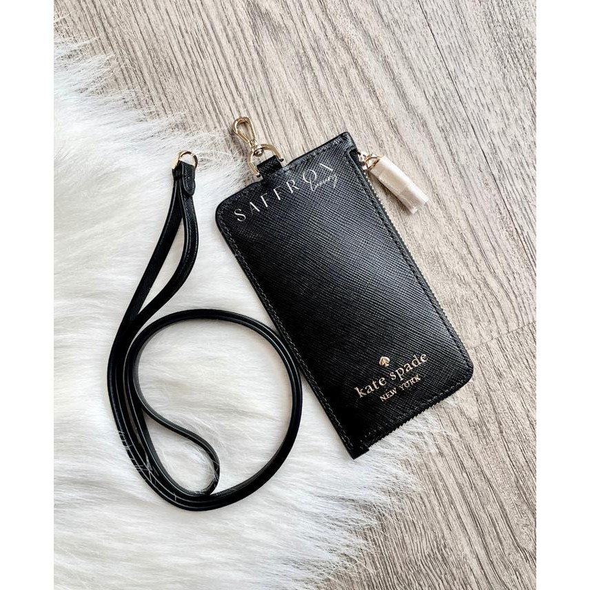 

KATE SPADE MADISON CARDCASE LANYARD / BLACK