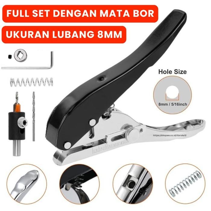 

Promo Punch Hole Pembolong Hpl Penutup Lubang Skrup Baut 8Mm Lengkap Bor Set Berkualitas