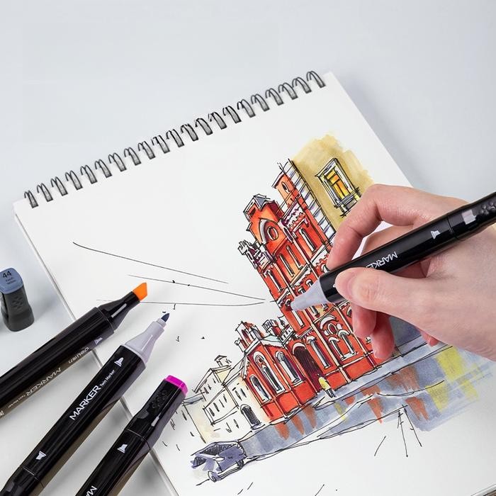 

Promo Deli Spidol Sketsa Profesional / Sketch Marker 168 Warna Dual Tip Hm902 Diskon