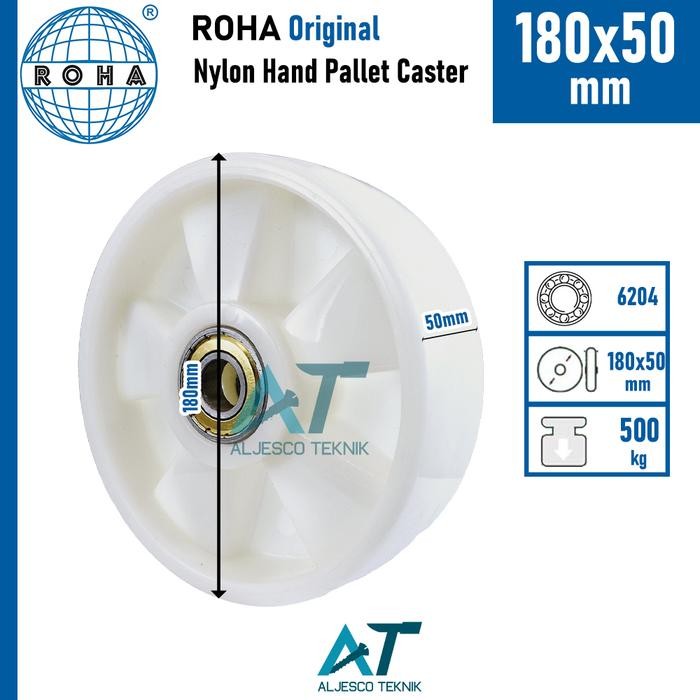 

Promo Roda Hand Pallet Palet 180 X 50 Mm Nylon Tbk