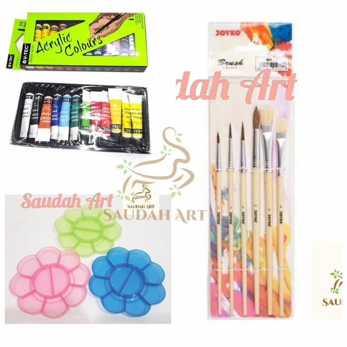 

Promo Paket Lukis (Cat Akrilik,Kuas,Palet) Berkualitas