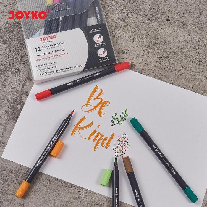 

color brush pen joykoo clp-43 12 warna kode 700